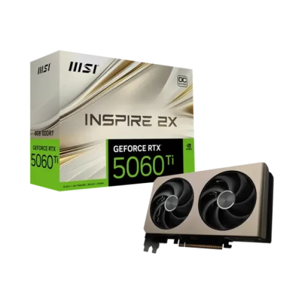 MSI GeForce RTX 5060 Ti 8G INSPIRE 2X OC 8GB GDDR7 Graphics Card